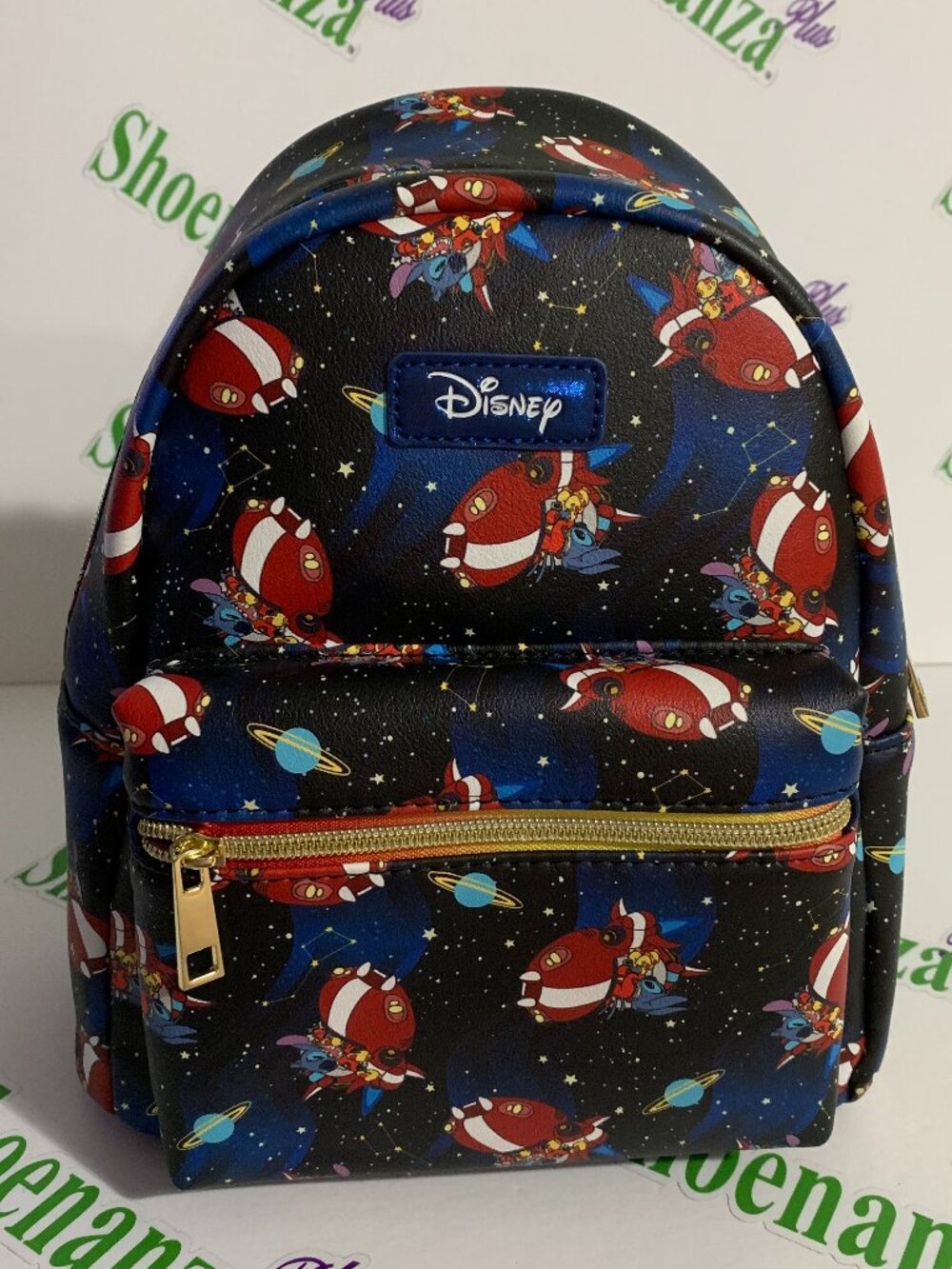 Loungefly Mini Backpack Disney Lilo & Stitch Spaceship Experiment 626 Stars Bag